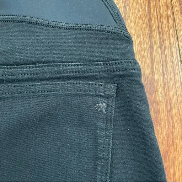 Madewell Maternity Over-the-Belly Skinny Jeans in Lunar Wash Black size 24 - Picture 11 of 16